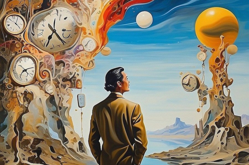 Темная материя поворачивает время вспять и движется быстрее света