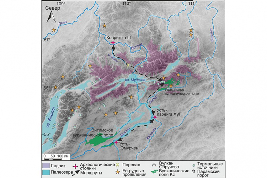 Древние жители Забайкалья ходили к одному вулкану за пемзой 6 тысяч лет